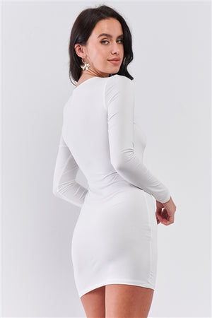White Sequined Mini Dress